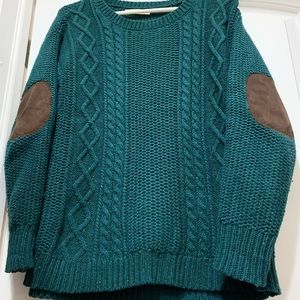 Size SM speckled UO elbow patch sweater!